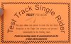 Test Track Single Rider Ticket