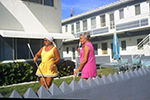 1973 - Irma Davis playing shuffleboard