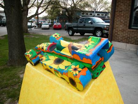 Artist Indy Car in Broad Ripple
