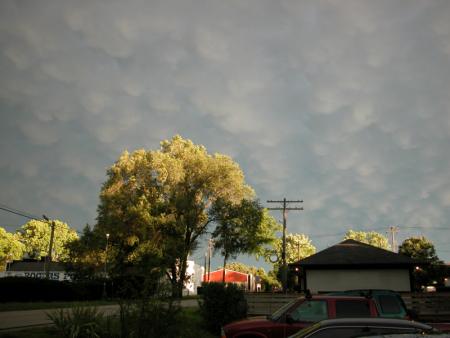 Stormy skies over Broad Ripple