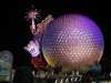 time exposure shot of Spaceship Earth