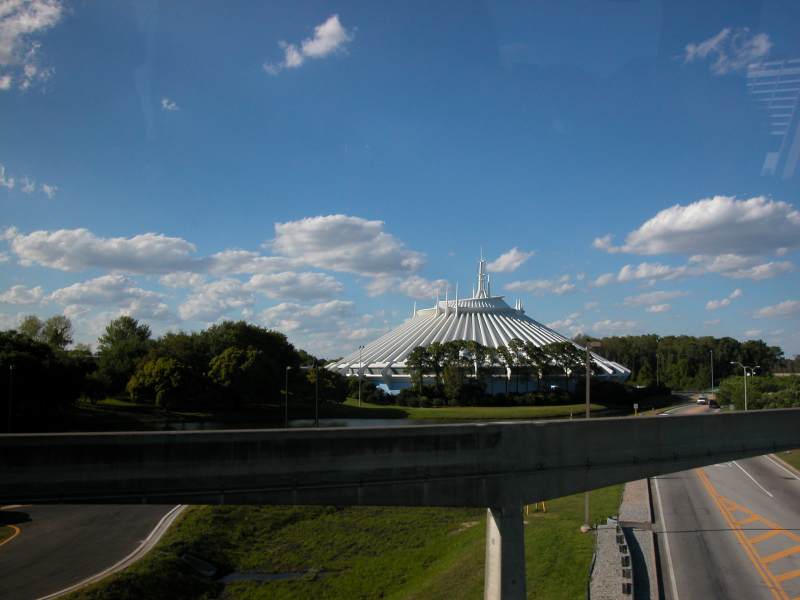 Space Mountain from Monorail