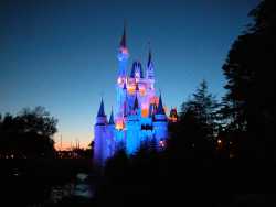 The castle at sunset