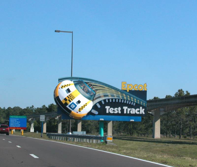 Test Track billboard